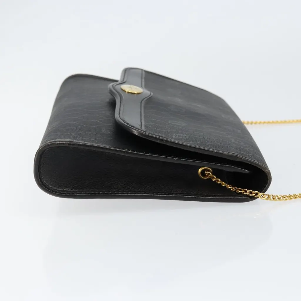 Dior Vintage Honeycomb Flap Crossbody Bag Black Canvas Good - Inside View