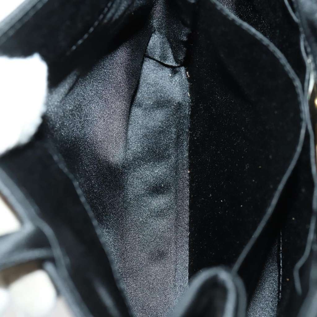 Bottega Veneta Intrecciato Handbag Black Satin Good condition - Box View