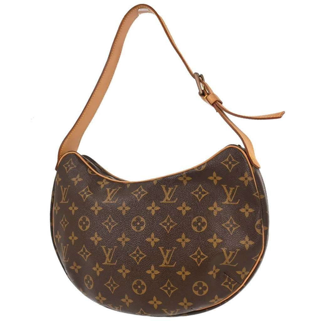 Louis Vuitton Croissant Handbag Brown Canvas Good condition - Back View