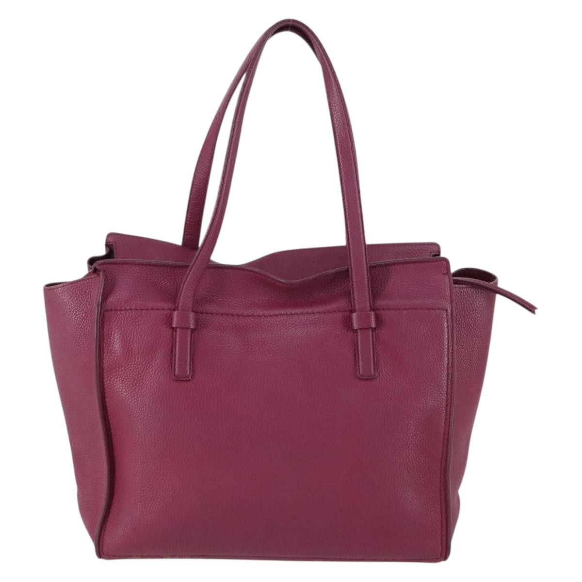 Salvatore Ferragamo Amy Tote Purple Leather Good condition - Back View