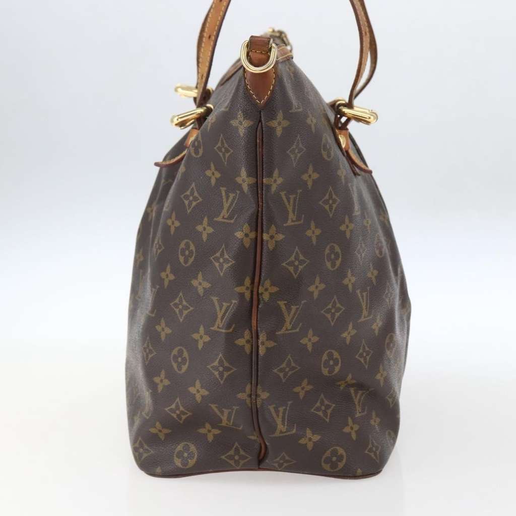 Louis Vuitton Palermo Handbag Brown Canvas Fair condition - Model View