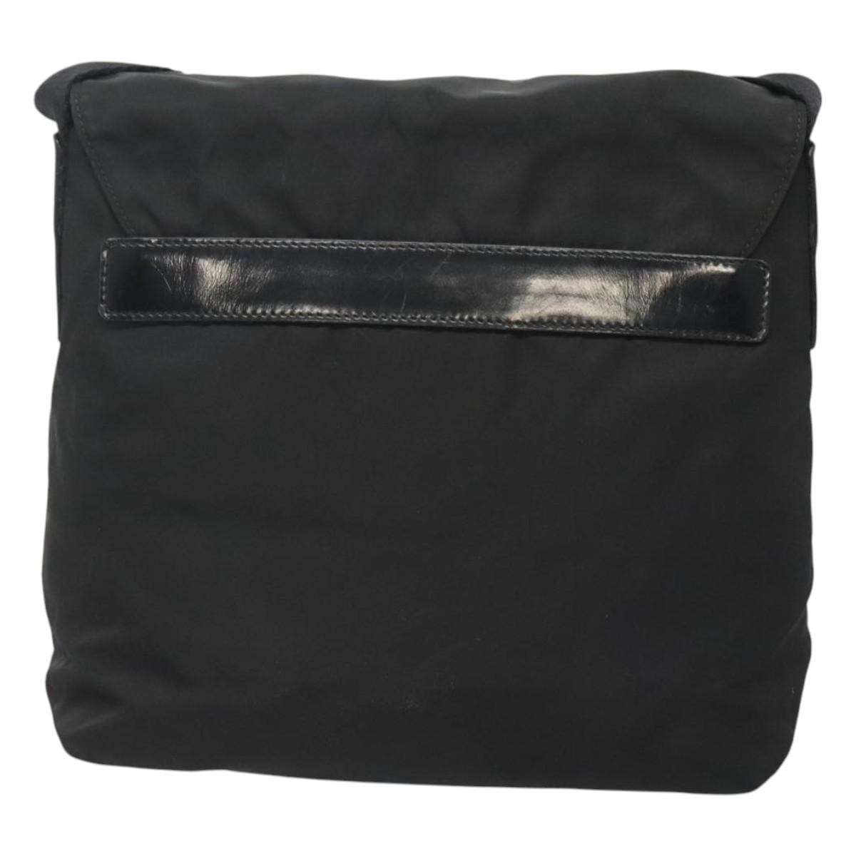 Prada Buckle Messenger Bag Black Good condition - Back View