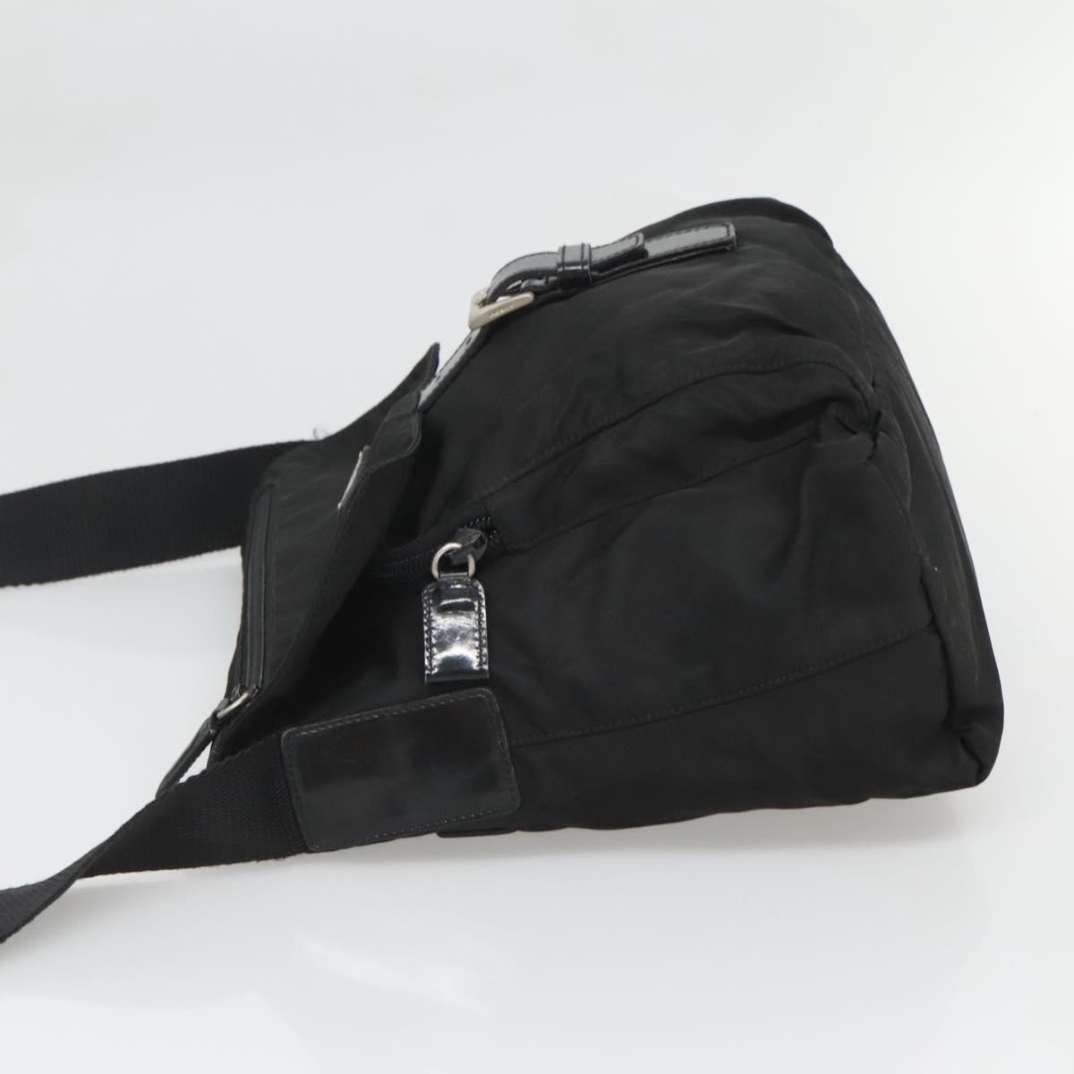 Prada Buckle Messenger Bag Black Good condition - Model View