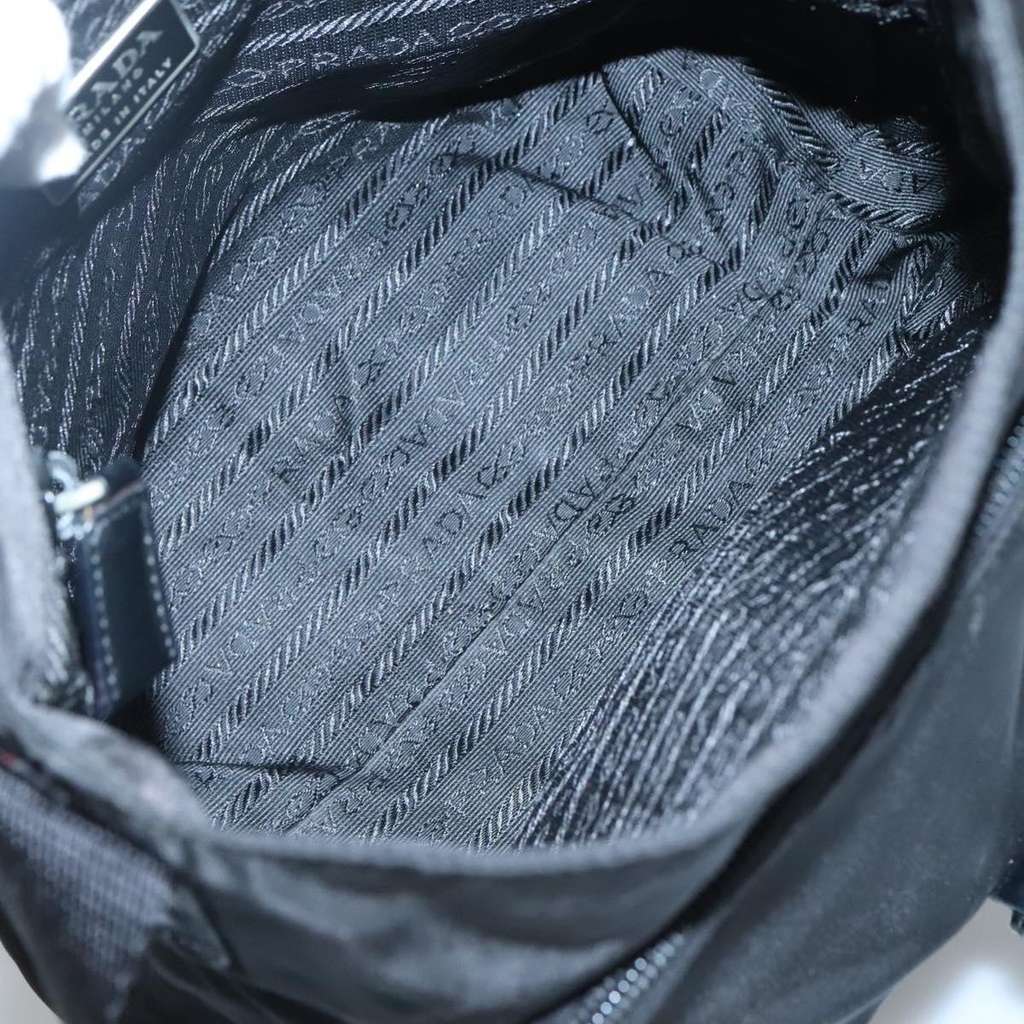 Prada Buckle Messenger Bag Black Good condition - Box View