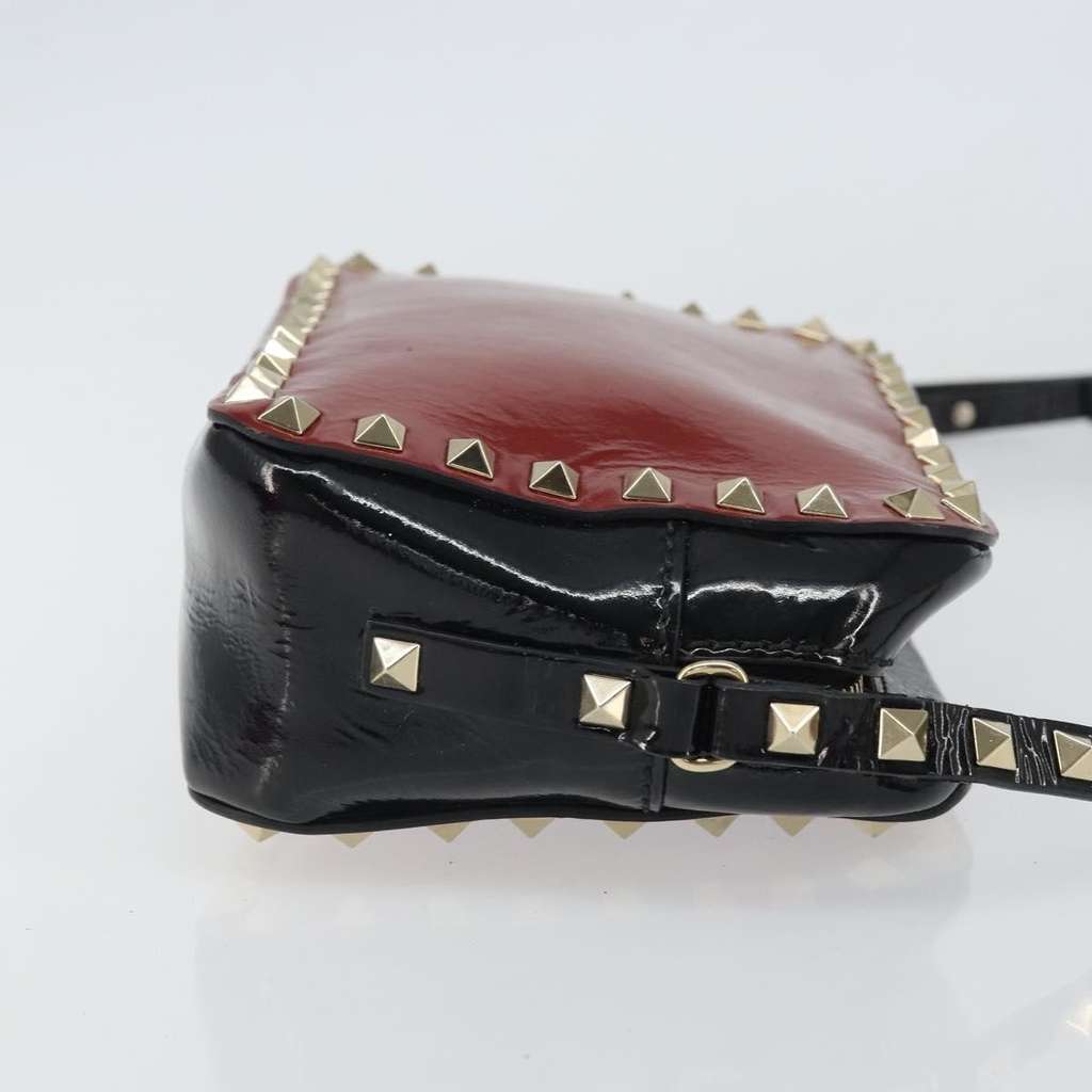 Valentino Garavani Rockstud Chain Camera Crossbody Bag Red Good condition - Inside View