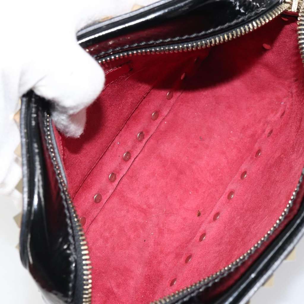 Valentino Garavani Rockstud Chain Camera Crossbody Bag Red Good condition - Box View