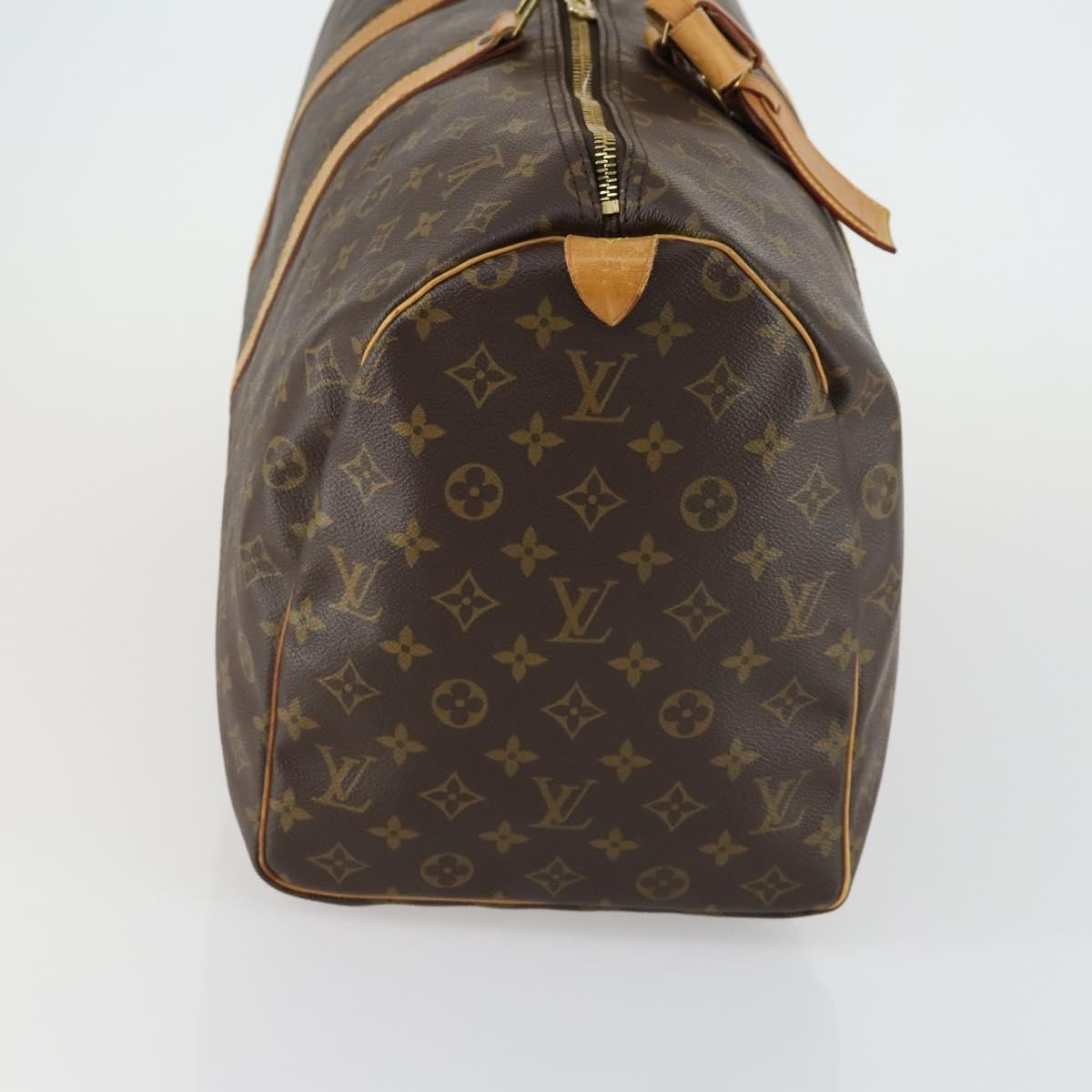 Louis Vuitton Keepall Bag Brown Canvas Fair condition - Model View