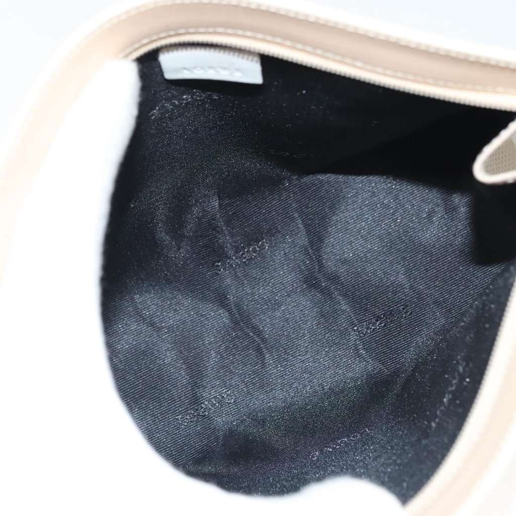 Loewe Flat Zip Pouch White Leather Good condition - Box View