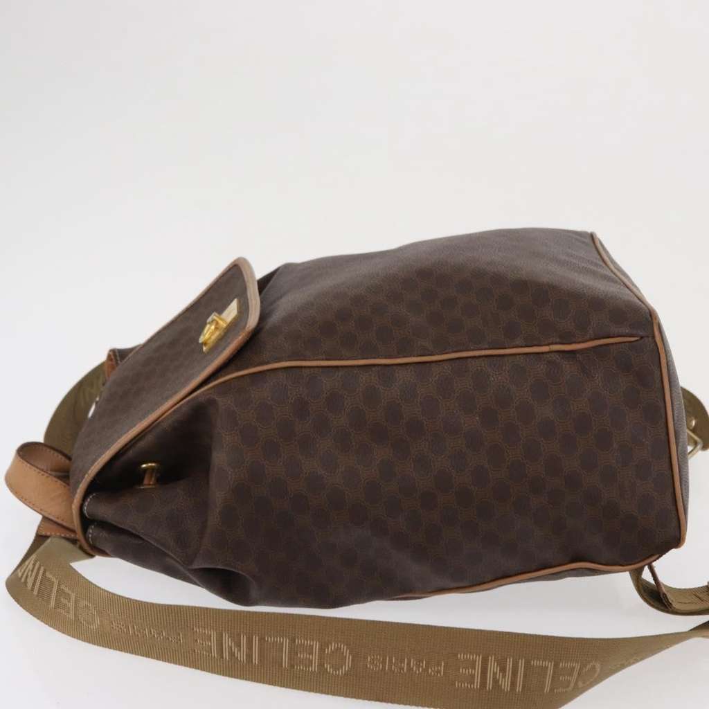 Celine Vintage Macadam Backpack Brown Canvas Good condition - Model View