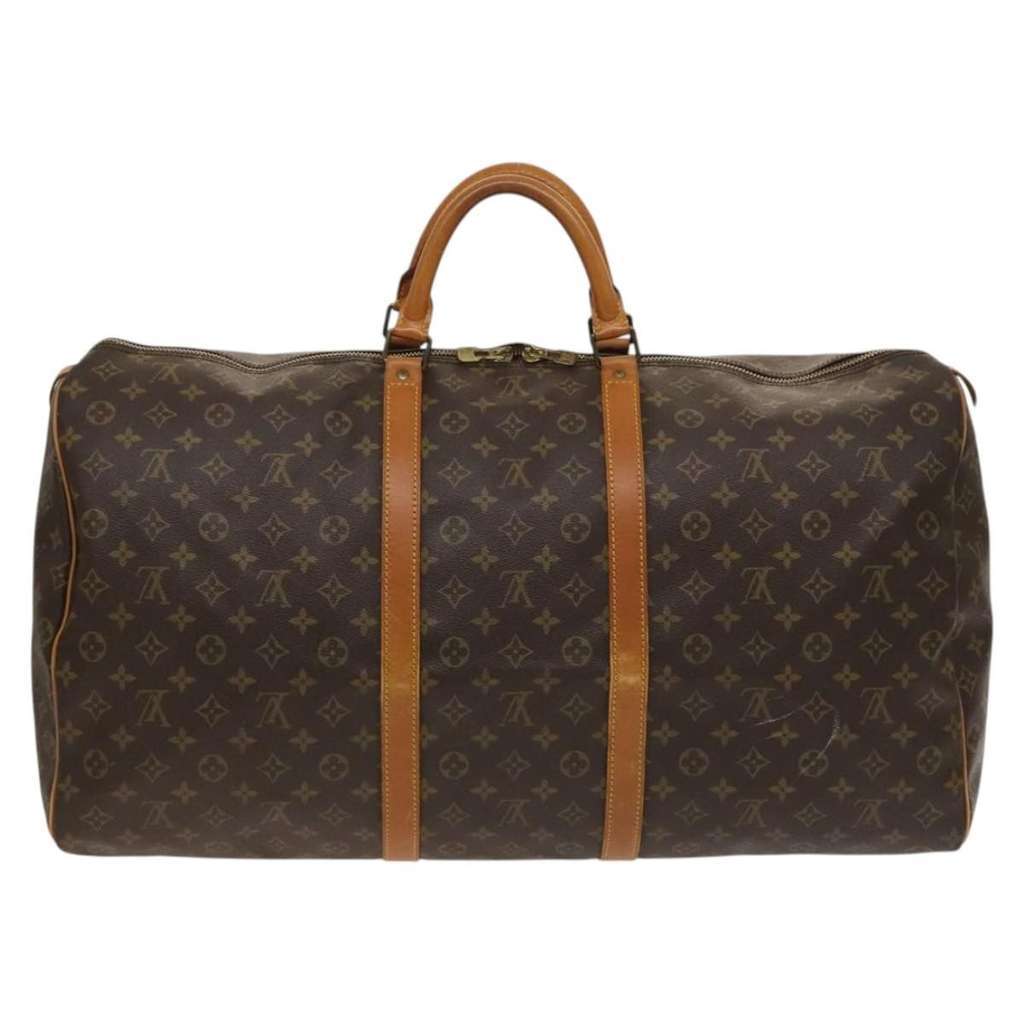 Louis Vuitton Keepall Bag Brown Canvas Good condition - Back View