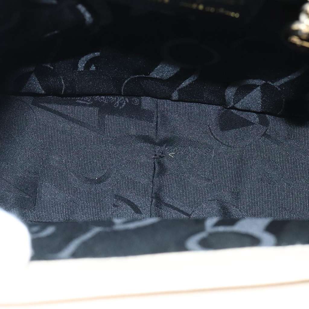 Salvatore Ferragamo Gancini Shoulder Bag Beige Leather Good condition - Box View