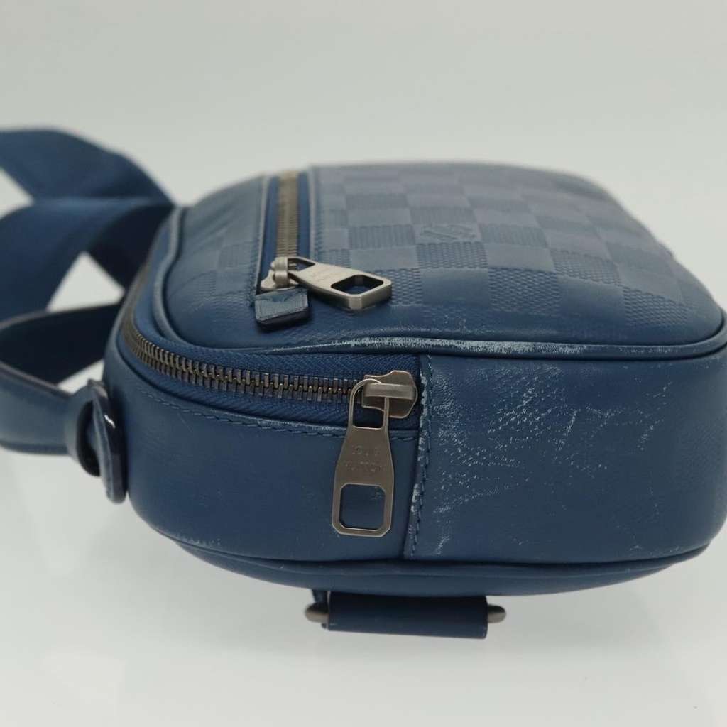 Louis Vuitton Ambler Bag Blue Leather Good condition - Inside View