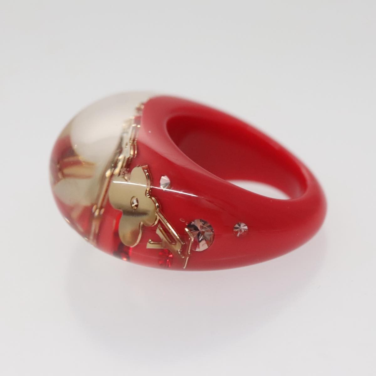 Louis Vuitton LV Instinct Ring Set Red Plastic Good condition - Inside View
