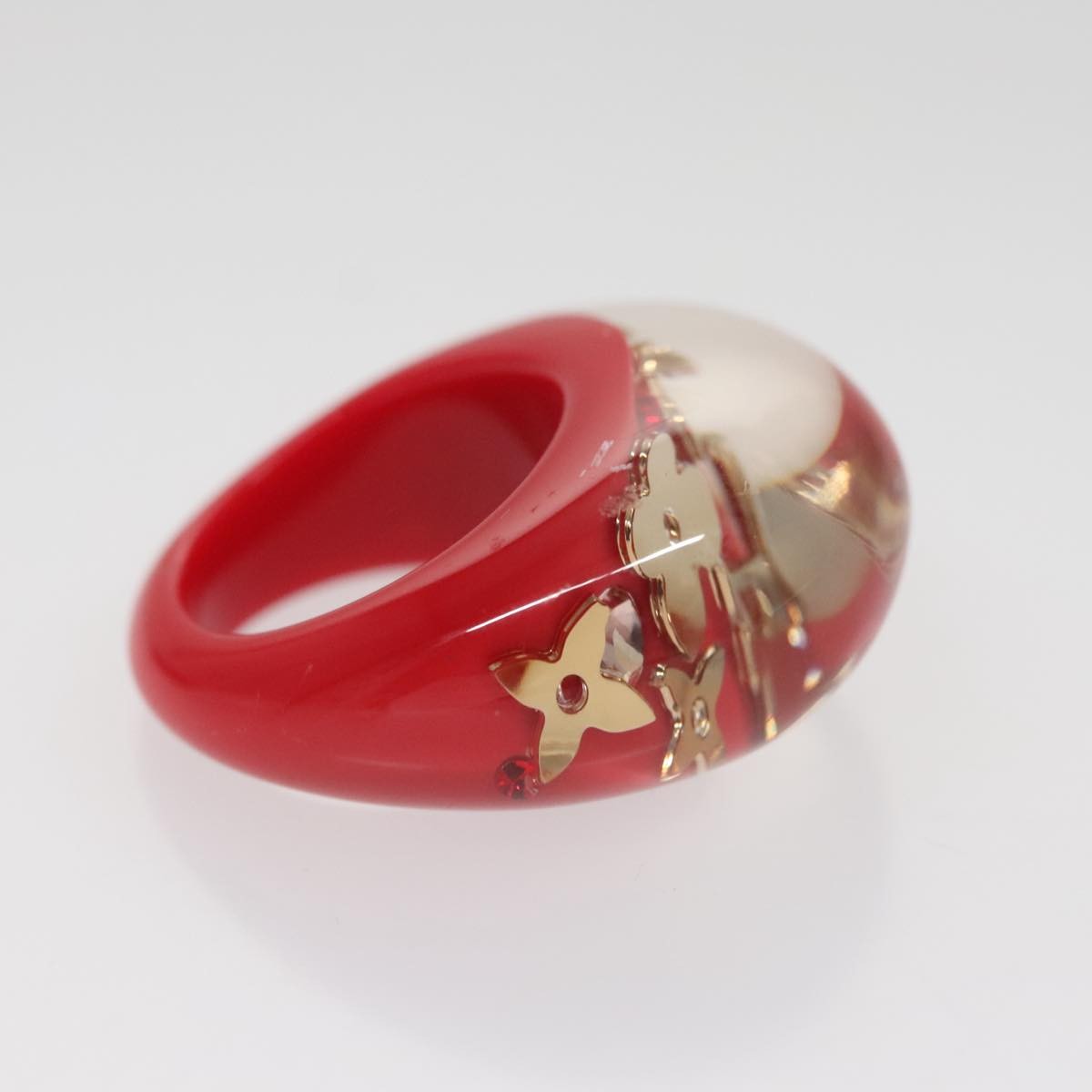 Louis Vuitton LV Instinct Ring Set Red Plastic Good condition - Model View