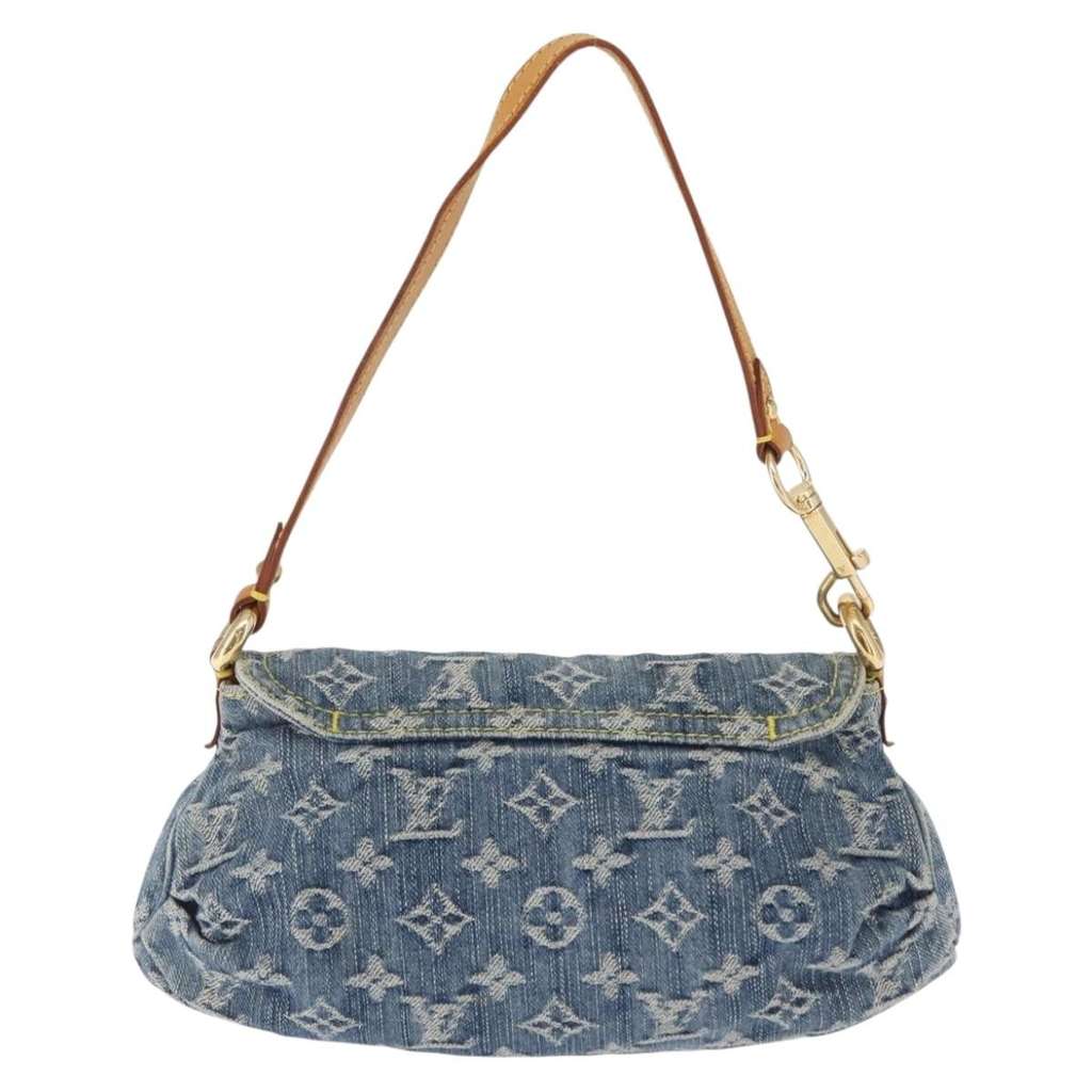 Louis Vuitton Pleaty Handbag Blue Good condition - Back View