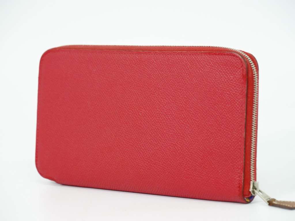 Hermès Azap Zip Around Wallet Pink Leather Good condition - Back View