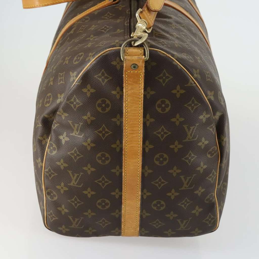 Louis Vuitton Keepall Bandouliere Bag Brown Canvas Fair condition - Inside View