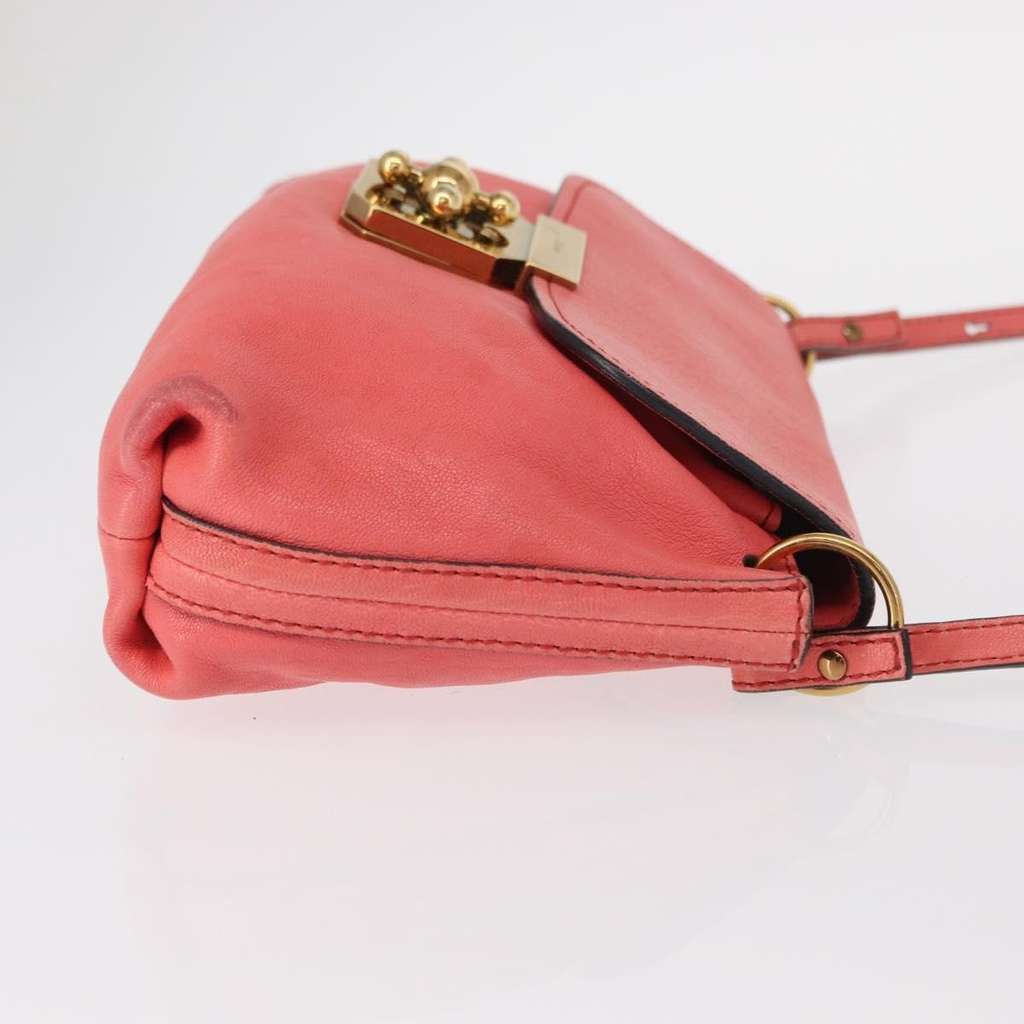 Chloe Elsie Crossbody Bag Pink Leather Good condition - Inside View