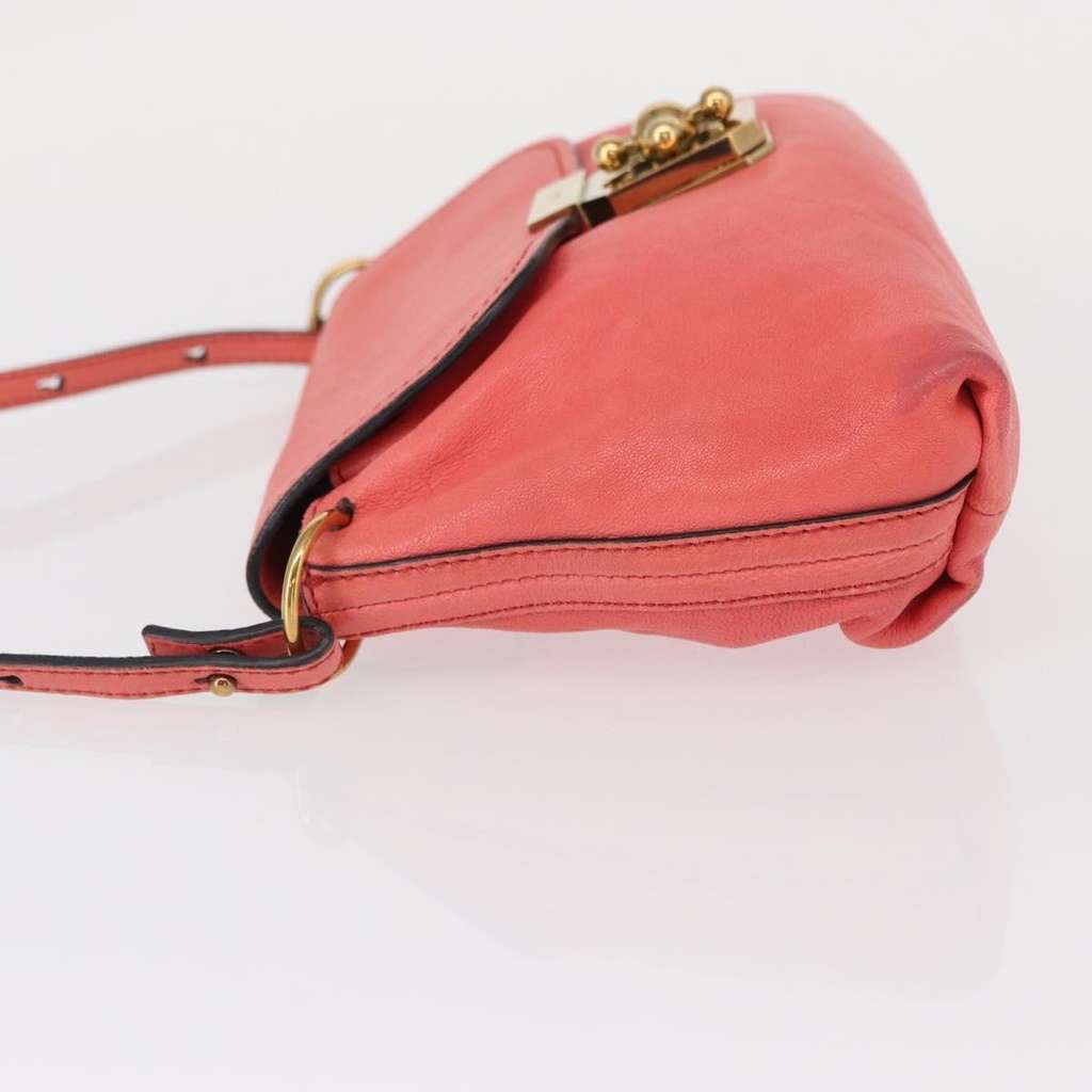 Chloe Elsie Crossbody Bag Pink Leather Good condition - Model View