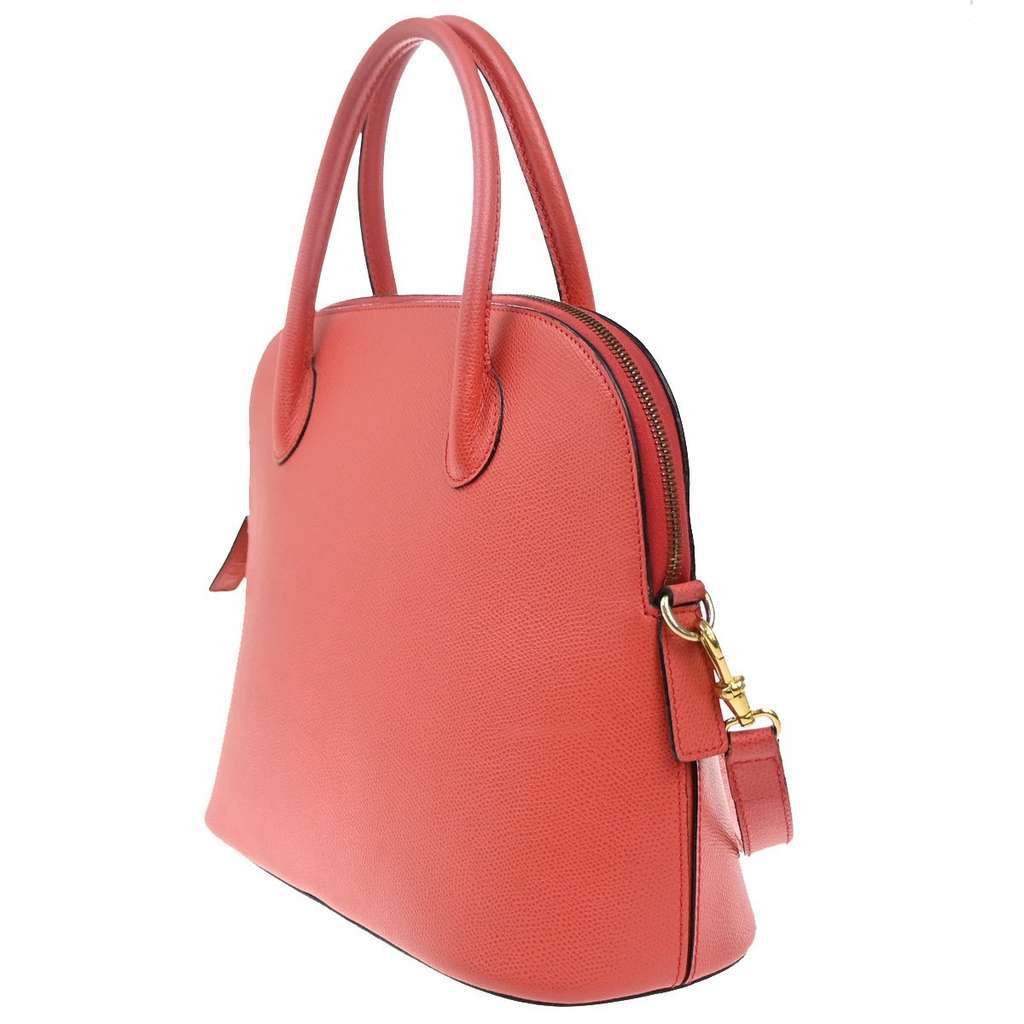Celine Vintage Convertible Bowler Bag Red Leather Good condition - Inside View