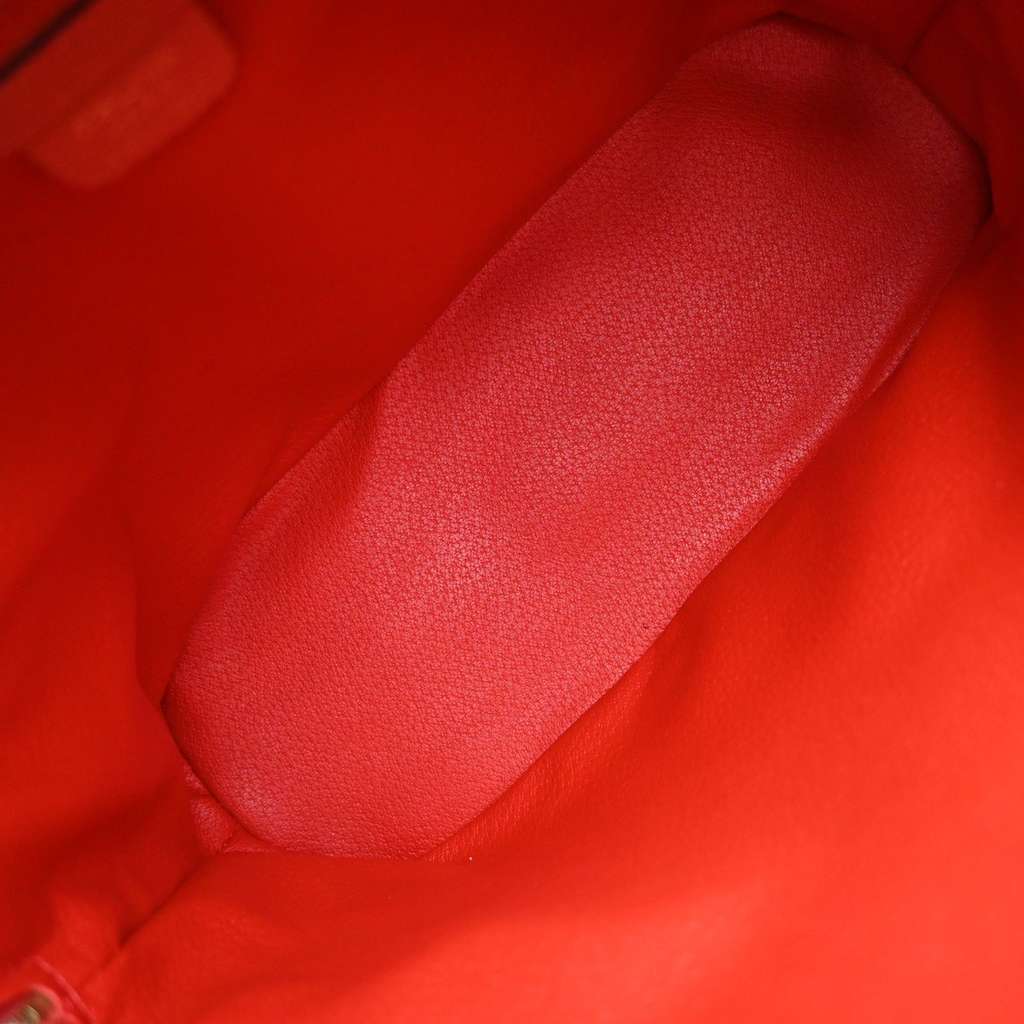 Celine Vintage Convertible Bowler Bag Red Leather Good condition - Box View