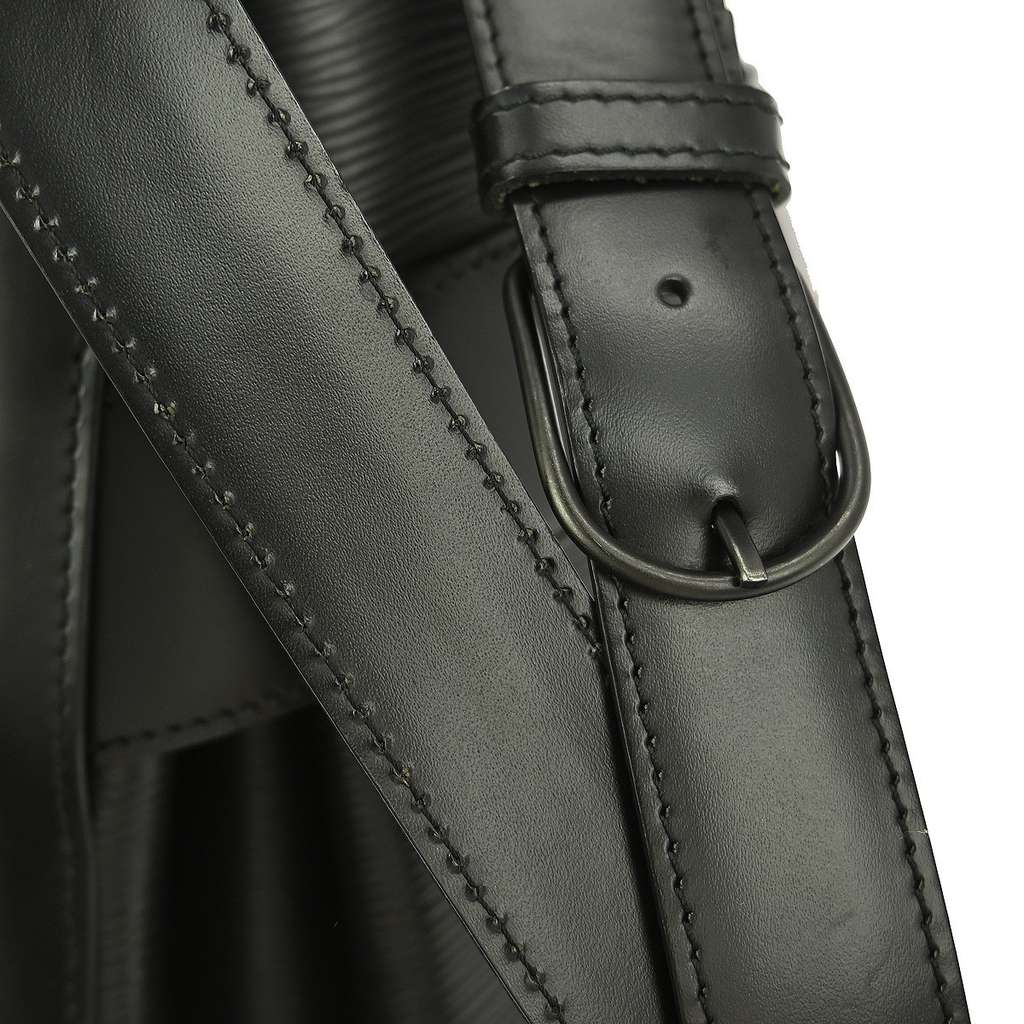 Louis Vuitton Vintage Sac d'Epaule Handbag Black Leather Good condition - Box View