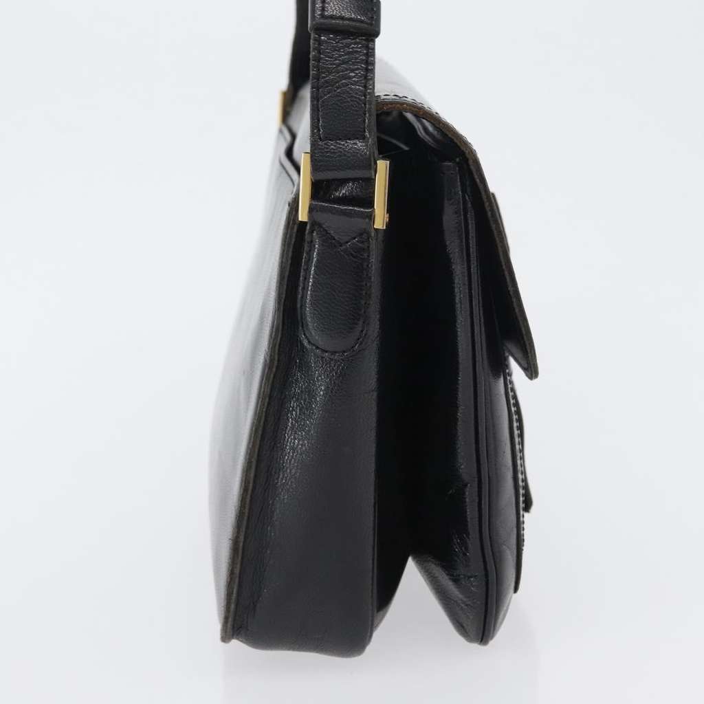 Saint Laurent Vintage Shoulder Bag Black Leather Good condition - Model View