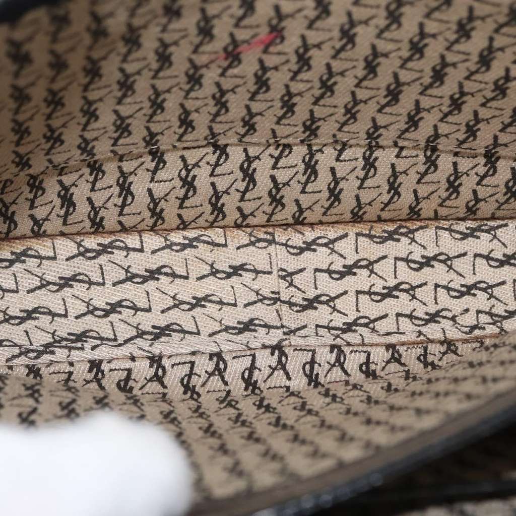 Saint Laurent Vintage Shoulder Bag Black Leather Good condition - Box View