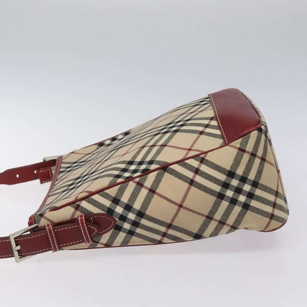 Burberry Shoulder Bag Beige Canvas Good condition - Model View