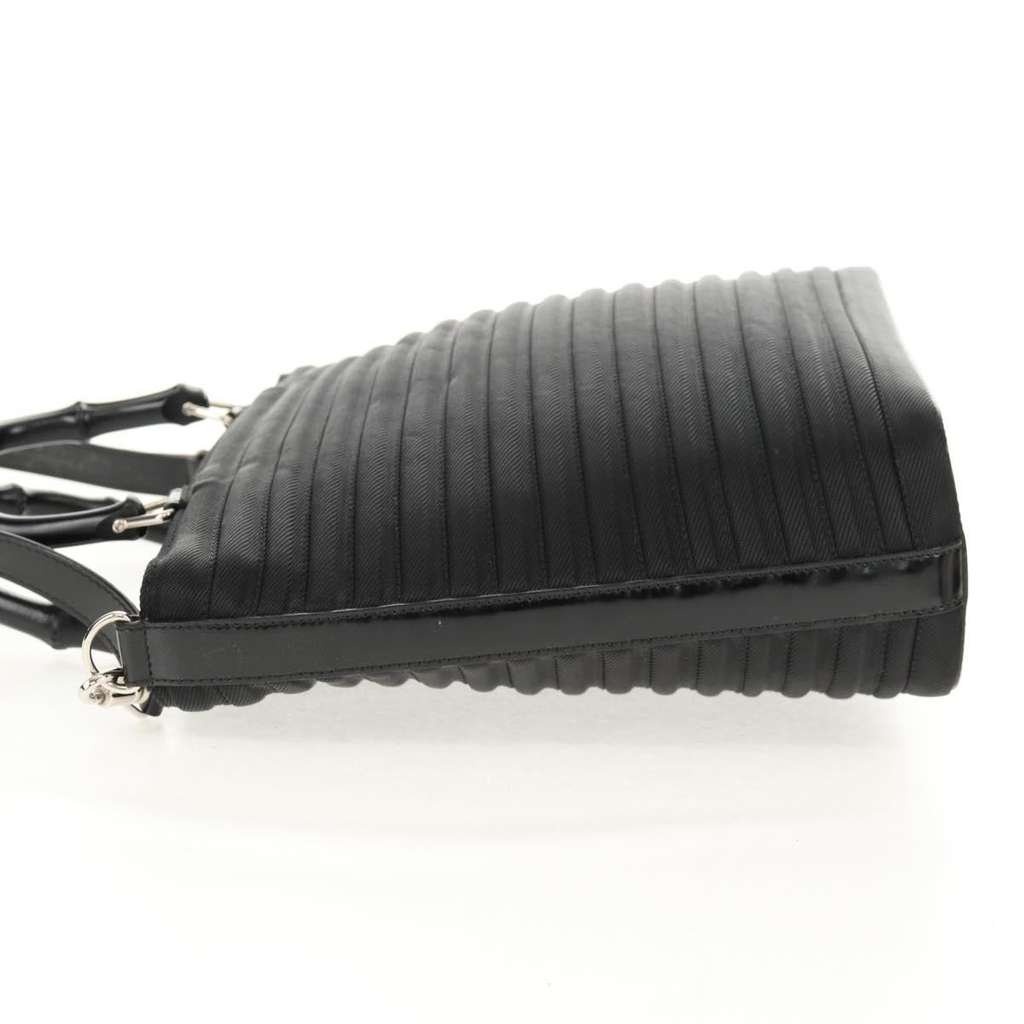 Gucci Vintage Bamboo Handle Bag Black Good condition - Inside View