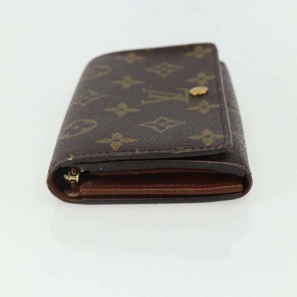 Louis Vuitton Porte Monnaie Tresor Wallet Brown Canvas Good condition - Inside View