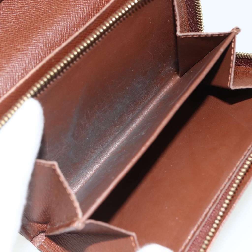 Louis Vuitton Porte Monnaie Tresor Wallet Brown Canvas Good condition - Box View
