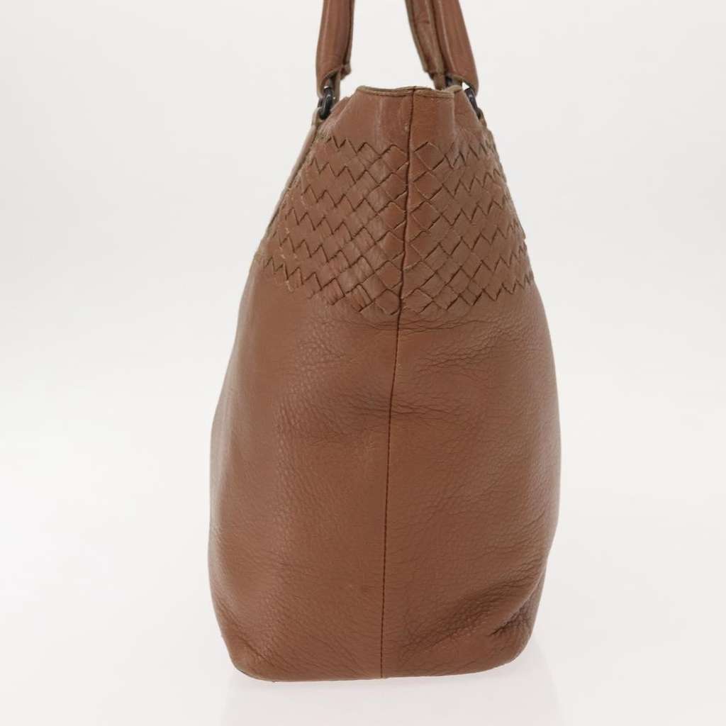 Bottega Veneta Intrecciato Tote Brown Leather Good condition - Inside View
