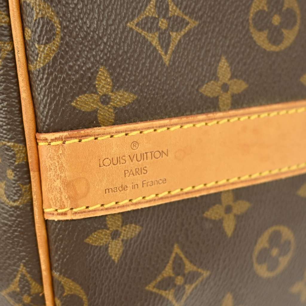 Louis Vuitton Keepall Bandouliere Bag Brown Canvas Fair condition - Model View