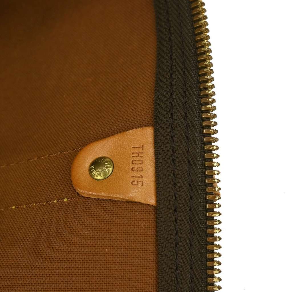 Louis Vuitton Keepall Bandouliere Bag Brown Canvas Fair condition - Box View