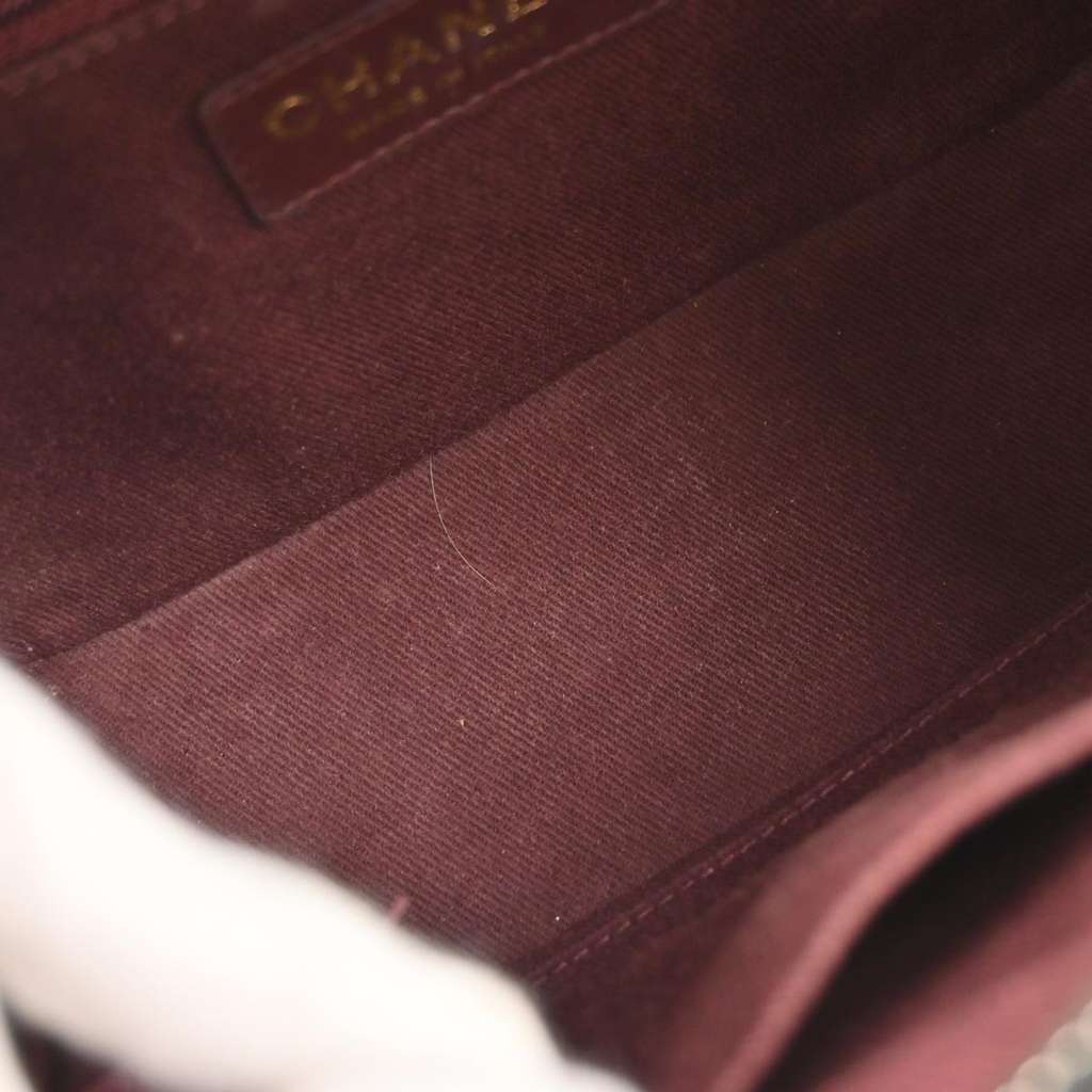 Chanel Coco Curve Vanity Case Black Leather Good condition - Inside View