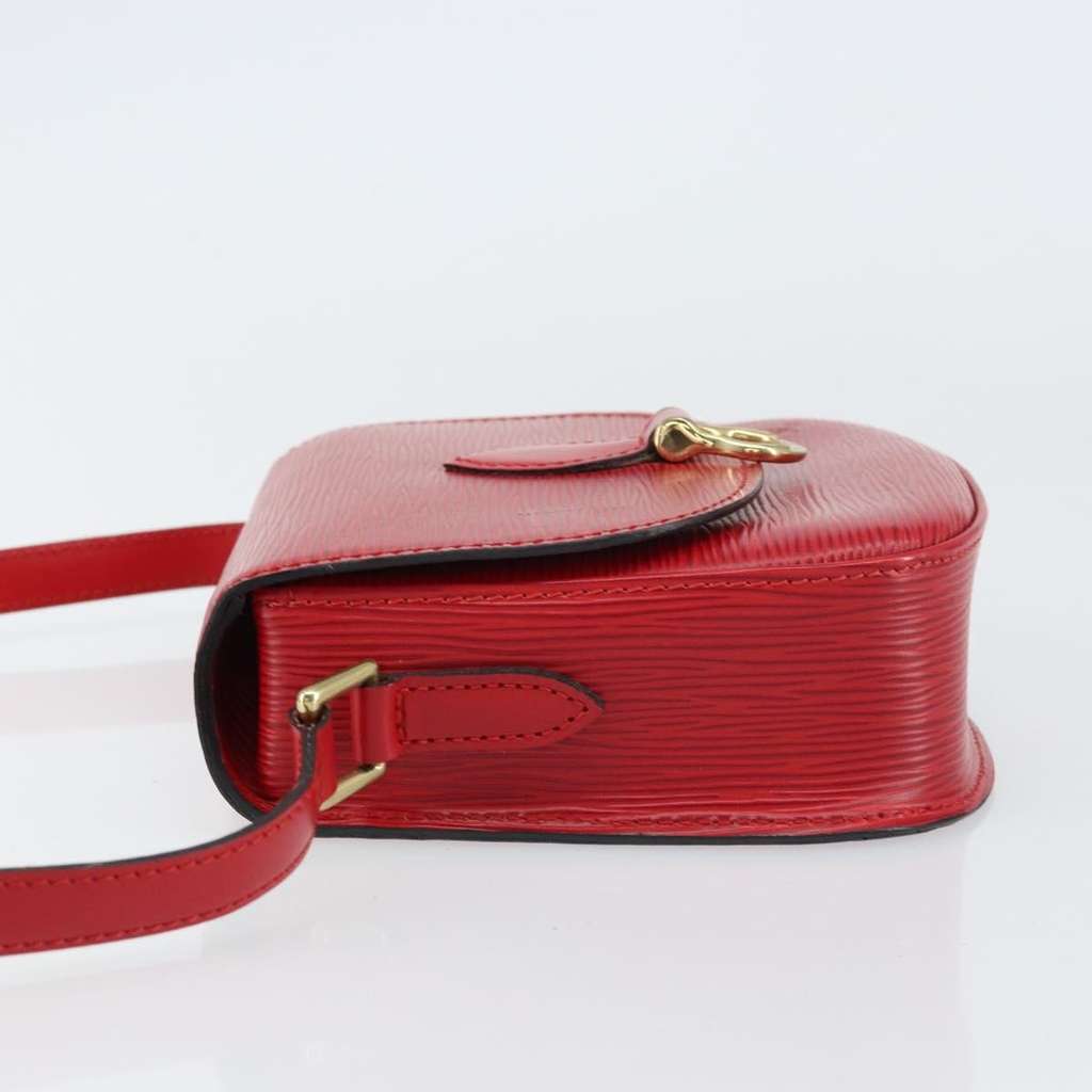 Louis Vuitton Saint Cloud Handbag Red Leather Good condition - Model View