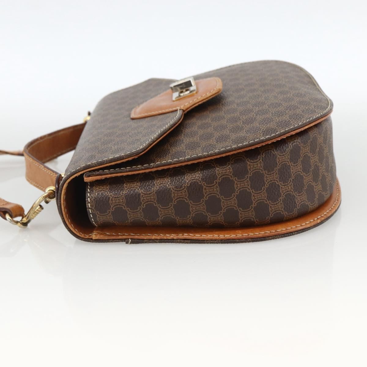 Celine Vintage Macadam Handbag Brown Canvas Fair condition - Inside View