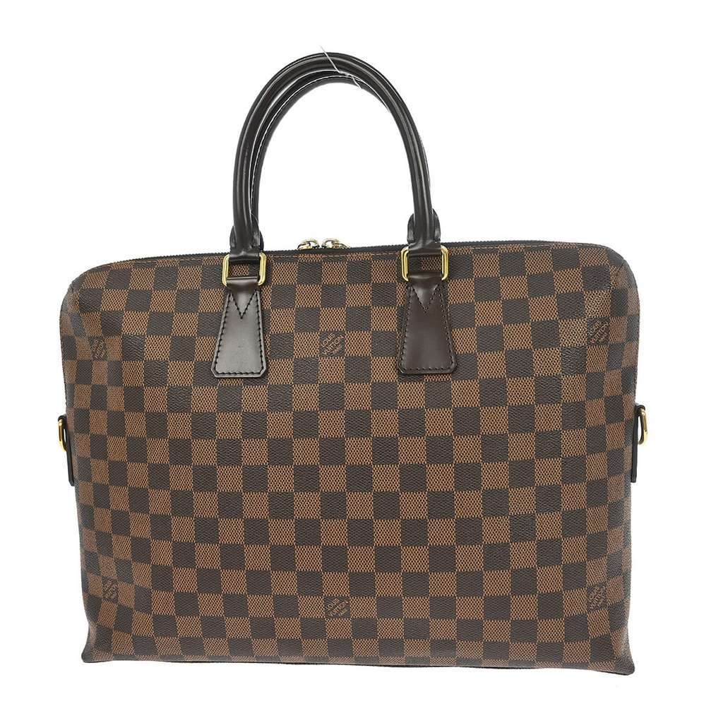 Louis Vuitton Porte-Documents Jour Bag Brown Canvas Good condition - Back View