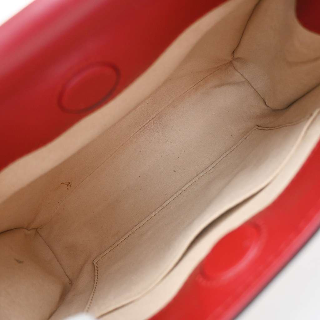 Gucci Nymphaea Top Handle Bag Red Leather Good condition - Box View