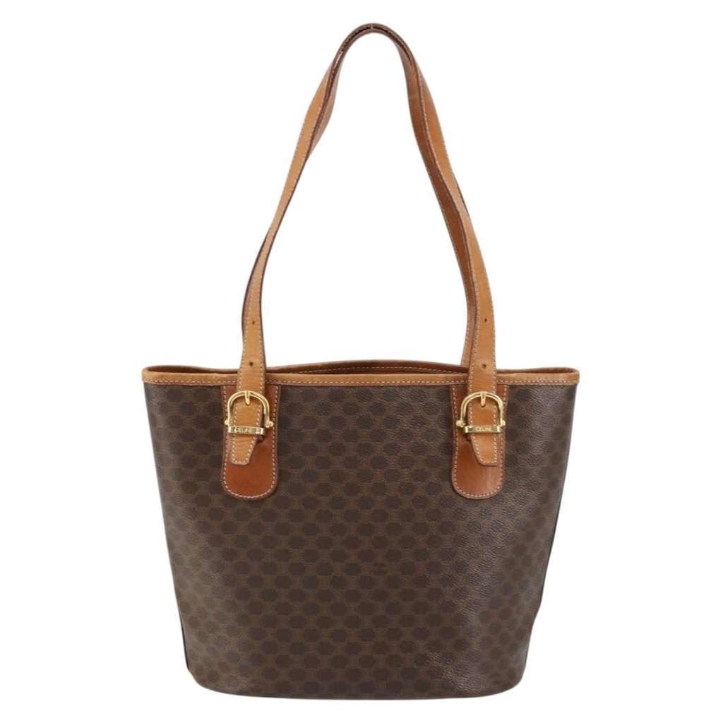 Celine Vintage Macadam Tote bag Brown Good condition - Back View