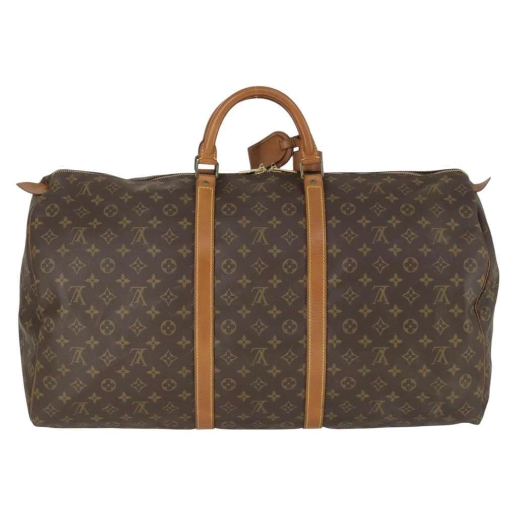 Louis Vuitton Keepall Bag Brown Canvas Good condition - Back View