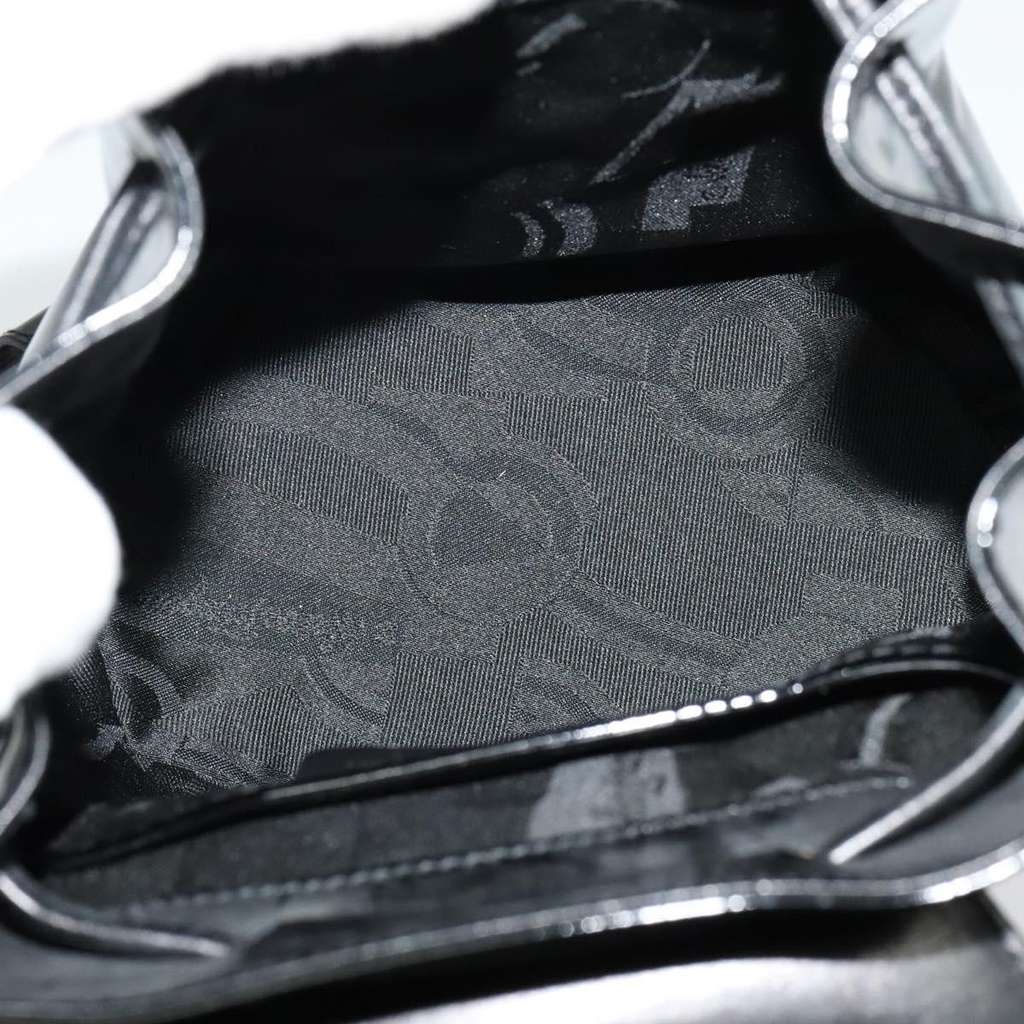 Salvatore Ferragamo Gancini Flap Drawstring Backpack Black Good condition - Box View