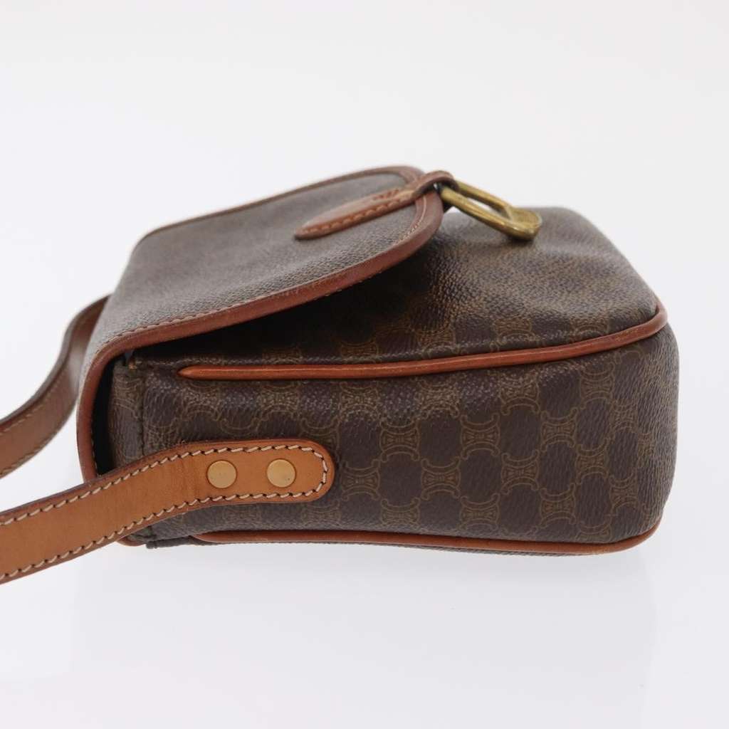 Celine Vintage Macadam Shoulder Bag Brown Canvas Good condition - Model View