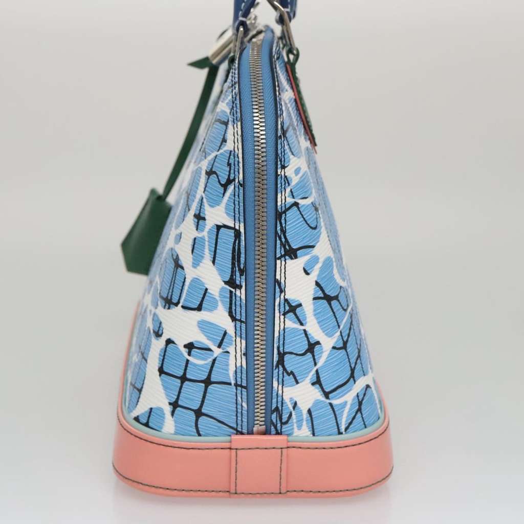 Louis Vuitton Alma Handbag Blue Leather Good condition - Inside View