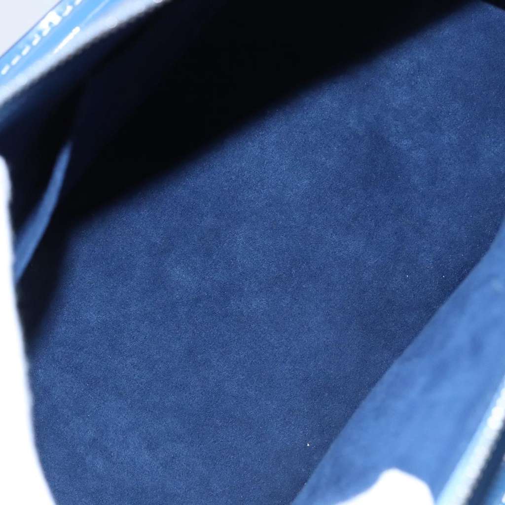 Louis Vuitton Alma Handbag Blue Leather Good condition - Box View