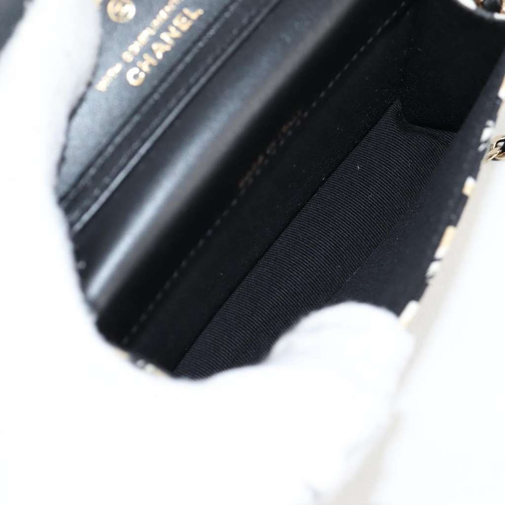 Chanel Flap Card Holder on Chain Beige Good condition - Box View