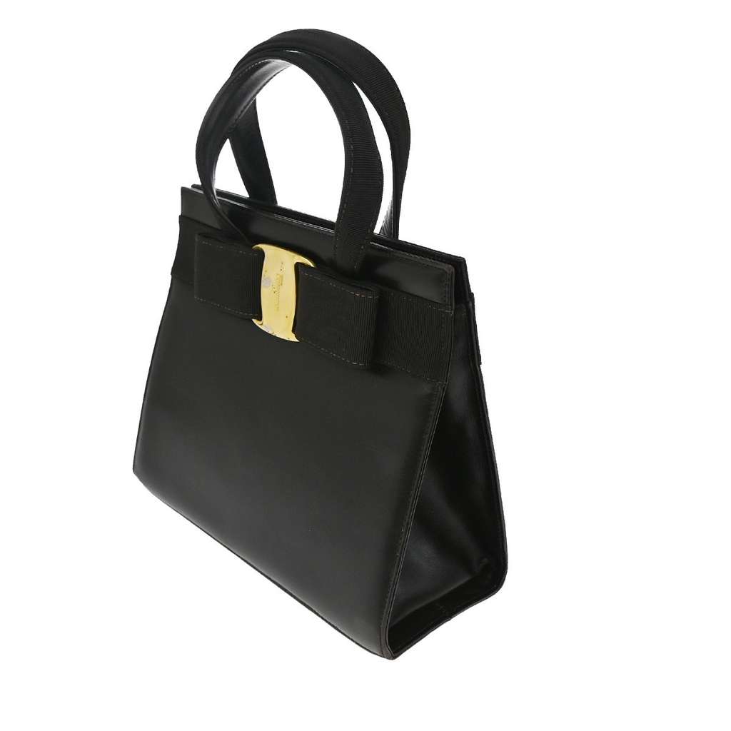 Salvatore Ferragamo Convertible Vara Bow Tote Brown Leather Good condition - Inside View