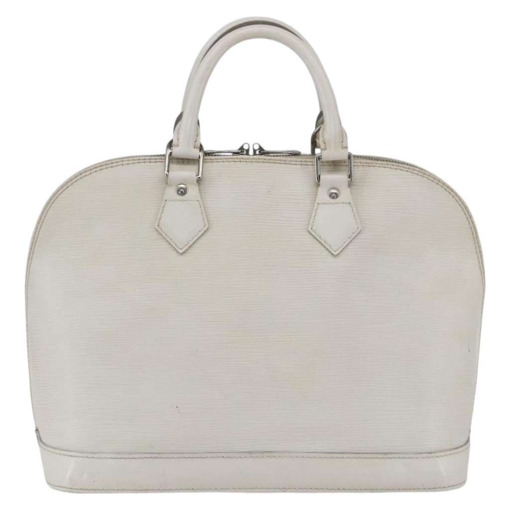Louis Vuitton Alma Handbag White Leather Fair condition - Back View