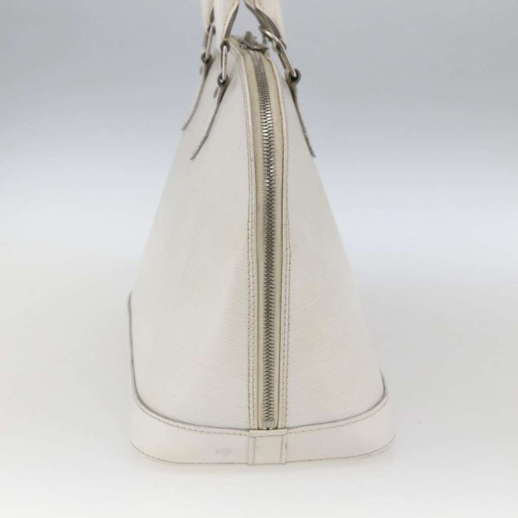 Louis Vuitton Alma Handbag White Leather Fair condition - Model View